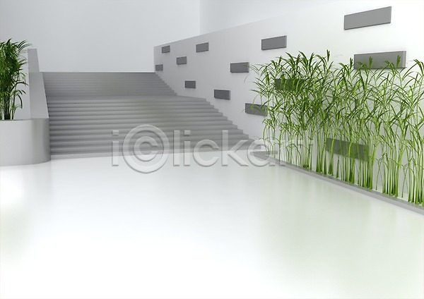 사람없음 3D PSD 입체 3D소스 건축 계단 그래픽 식물 인테리어 정원 조경 화단