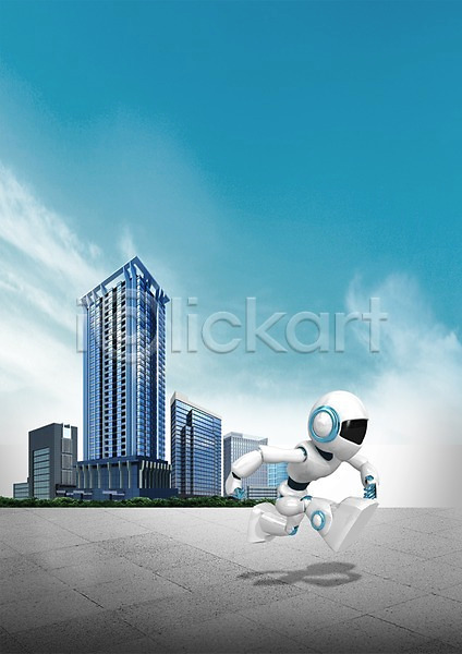 발전 사람없음 3D PSD 입체 편집이미지 4차산업 건물 과학 그래픽 달리기 로봇 비즈니스 빌딩 인조인간 장난감 점프 첨단과학 첨단산업 편집