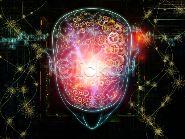 아이디어 사람없음 JPG 일러스트 해외이미지 AI(인공지능) 가상현실 계산 과학 구성 그림 뇌 디자인 마음 머리 묘사 백그라운드 벽지 빛 생각 수학 숫자 정보기술 추상 컨셉 해외202004