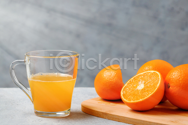 달콤 사람없음 JPG 포토 해외이미지 나무도마 단면 오렌지 잔 주스