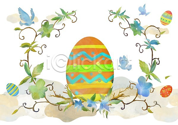 사람없음 PSD 일러스트 계란 기독교 꽃 동물 백그라운드 부활절 부활절계란 비둘기 식물 조류 종교 풀(식물)