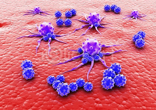 사람없음 3D PSD 입체 3D소스 그래픽 라이프 박테리아 백그라운드 빨간색 생명 생명공학 세포 신체 의학 조직 치료 컬러 파란색 현미경