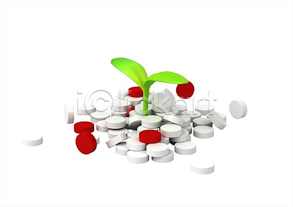 사람없음 3D PSD 입체 3D소스 건강 그래픽 새싹 식물 알약 약 약국 의료용품 의학 치료