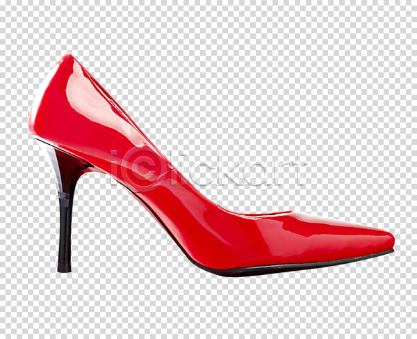 사람없음 PNG 편집이미지 구두 빨간색 신발 여성화 오브젝트 잡화 컬러 편집 편집소스 하이힐