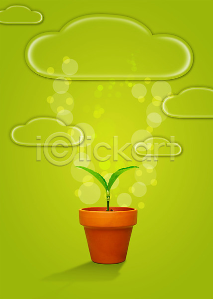 사람없음 PSD 편집이미지 구름(자연) 새싹 식물 잎 풀(식물) 화분 화초