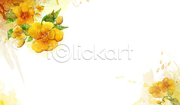 사람없음 PSD 일러스트 꽃 꽃백그라운드 노란색 매화 백그라운드 식물 잎 자연 컬러 황매화