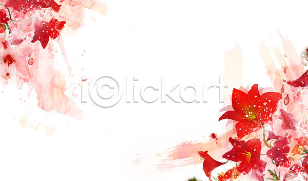 사람없음 PSD 일러스트 꽃 꽃백그라운드 백그라운드 빨간색 식물 아마릴리스 잎 자연 컬러