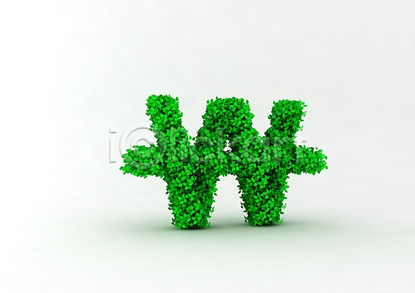사람없음 3D PSD 입체 편집이미지 3D소스 그래픽 그린캠페인 기호 돈 식물 원화 자연보호 초록색 캠페인 컬러 컴퓨터그래픽 편집소스 풀(식물) 화폐기호 환경