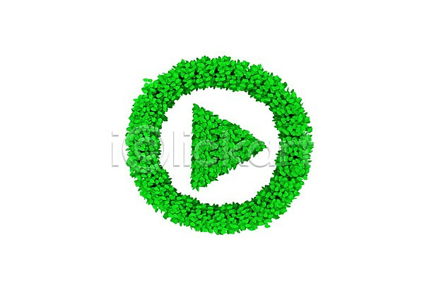 사람없음 3D PSD 입체 편집이미지 3D소스 그래픽 그린캠페인 기호 식물 자연보호 재생 초록색 캠페인 컬러 컴퓨터그래픽 편집소스 풀(식물) 플레이 화살표 환경