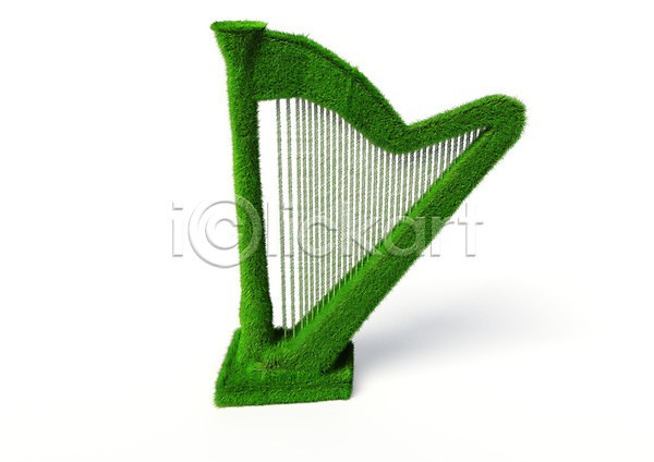사람없음 3D PSD 입체 편집이미지 3D소스 그래픽 그린캠페인 식물 악기 오브젝트 자연보호 초록색 캠페인 컬러 컴퓨터그래픽 편집소스 풀(식물) 하프 현악기 환경