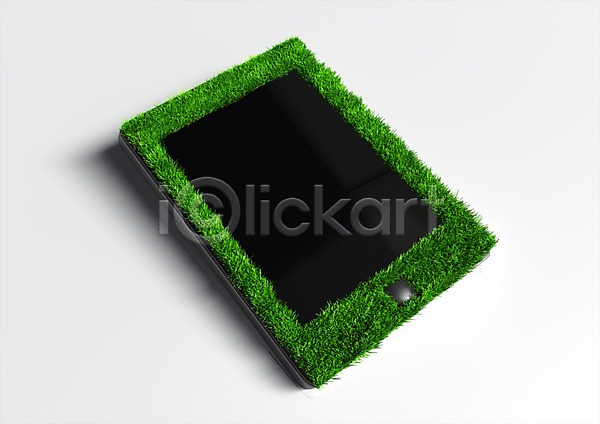 사람없음 3D PSD 입체 편집이미지 3D소스 그래픽 그린캠페인 무선통신 스마트기기 식물 오브젝트 자연보호 정보기술 초록색 캠페인 컬러 컴퓨터그래픽 태블릿 편집소스 풀(식물) 환경