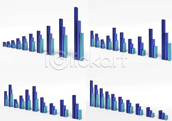 사람없음 3D PSD 입체 3D소스 그래프 그래픽 막대그래프 서류판 수치 자료 컬러 통계 파란색 표(도표)