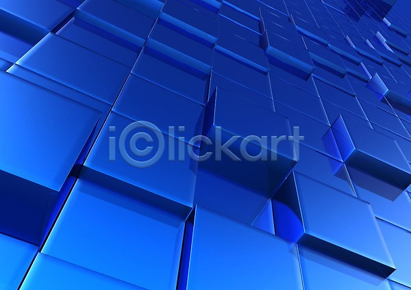 복잡 분석 사람없음 3D PSD 입체 편집이미지 3D소스 그래픽 무늬 백그라운드 블록 사각형 상자 육면체 컬러 큐브 파란색 패턴 편집소스