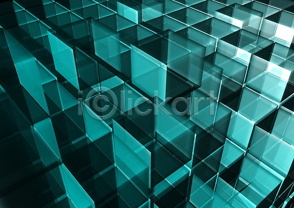 복잡 분석 사람없음 3D PSD 입체 편집이미지 3D소스 그래픽 무늬 백그라운드 블록 사각형 상자 유리 유리상자 육면체 잔 정사각형 청록색 컬러 큐브 투명 패턴 편집소스