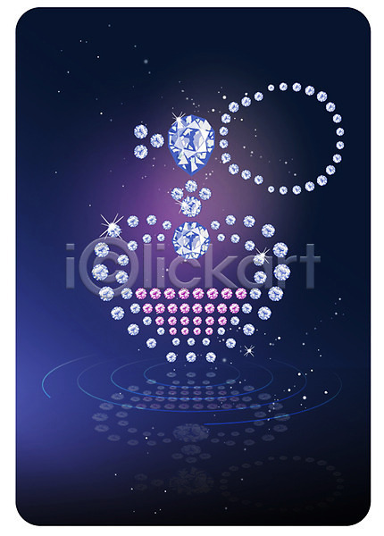 사람없음 AI(파일형식) 아이콘 모양 무늬 물결 물방울무늬 반사 반짝임 밤하늘 별 보석 뷰티 오브젝트 컬러 파란색 향수