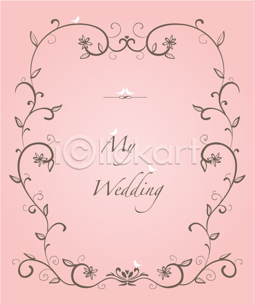 축하 사람없음 AI(파일형식) 카드템플릿 템플릿 결혼 결혼식 꽃 무늬 백그라운드 식물 청첩장 초대 초대장 축하카드 카드(감사) 틀 풀(식물) 프레임