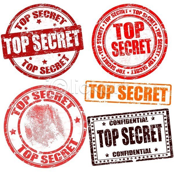 비밀 사람없음 EPS 일러스트 해외이미지 기밀문서 도장 라벨 빨간색 세트 영어 해외202004
