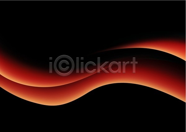 매움 EPS 일러스트 해외이미지 가로 검은색 경사 곡선 디자인 물결 백그라운드 불 불꽃(불) 빛망울 연소 추상 파도 해외202004
