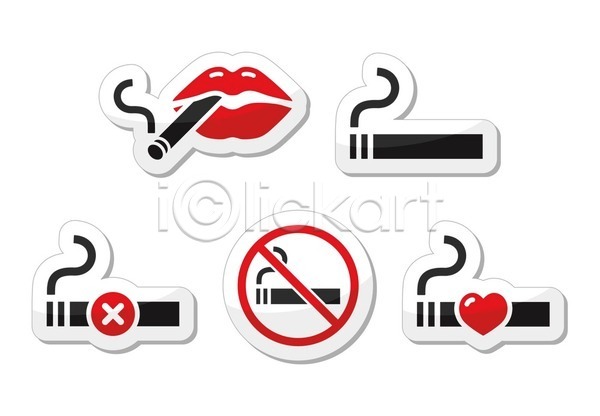 사람없음 EPS 아이콘 일러스트 해외이미지 경고 금연구역 금지 담배 입술 입술모양 표시 해외202004 흡연 흡연구역 흡연금지