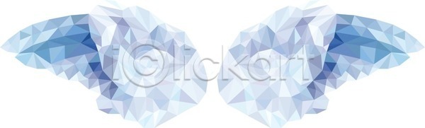 사람없음 3D EPS 일러스트 템플릿 해외이미지 깃털 모양 백그라운드 사인 삼각형 엘리먼트 조류 종이 천사 폴리곤 플랫 해외202004 해외일러스트 흰색