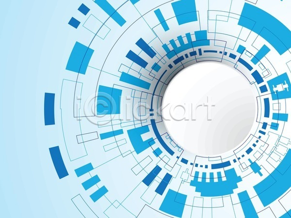 미래 사람없음 EPS 일러스트 해외이미지 그래픽 디자인 디지털 원형 추상 컨셉 파란색 해외202004