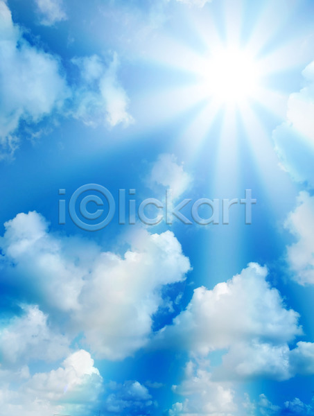 사람없음 JPG 포토 해외이미지 구름(자연) 맑음 빛 여름(계절) 태양 파란색 하늘 해외202004 햇빛
