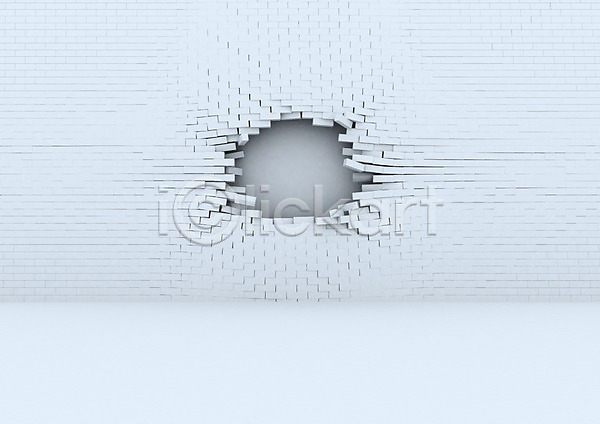 사람없음 3D PSD 입체 편집이미지 3D소스 구멍 균열 그래픽 무늬 백그라운드 벽 벽돌 붕괴 손상 패턴 편집소스