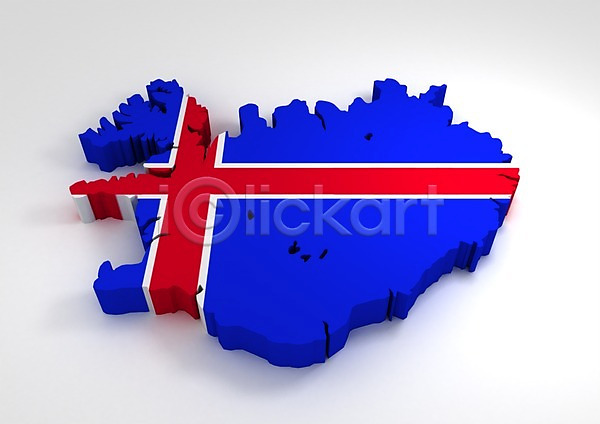 사람없음 3D PSD 입체 편집이미지 3D소스 국기 그래픽 깃발 나라 모양 무늬 문양 백그라운드 빨간색 상징 십자 십자가 아이슬란드 아이슬란드국기 유럽 지도 컬러 파란색 편집소스