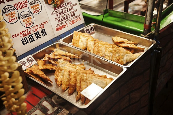 사람없음 JPG 포토 가격표 대만 상점 아시아 음식 쟁반 튀김 판매