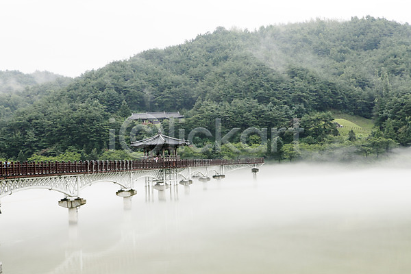 사람없음 JPG 포토 강 건축물 나무 다리(건축물) 산 섬 식물 아시아 안동 야외 자연 정자(건축물) 주간 풍경(경치) 한국