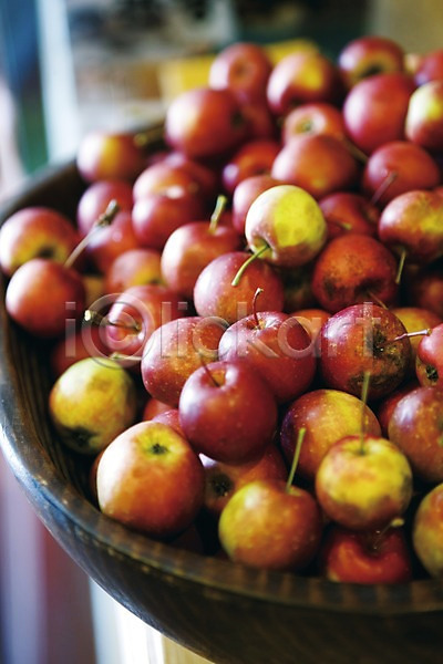 사람없음 JPG 근접촬영 아웃포커스 포토 과일 담기 바구니 사과(과일) 아시아 야외 영주 음식 주간 한국