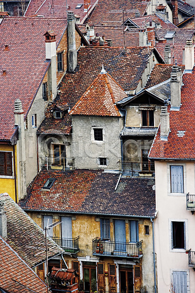 사람없음 JPG 근접촬영 포토 하이앵글 건축물 마을 앙시 야외 유럽 주간 지붕 풍경(경치) 프랑스 해외 해외풍경