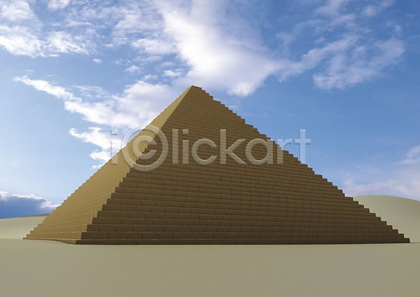 사람없음 3D PSD 입체 편집이미지 3D소스 건물 건축 건축물 관광지 구름(자연) 그래픽 사막 삼각형 아프리카 이집트 편집소스 피라미드 하늘