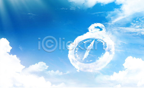 사람없음 PSD 편집이미지 포토일러 합성일러스트 구름(자연) 나침반 모양 백그라운드 자연 편집 편집일러스트 풍경(경치) 하늘