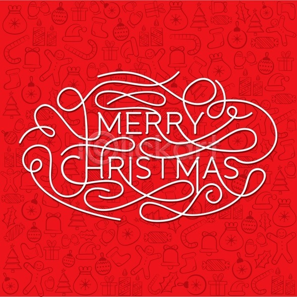 축하 사람없음 EPS 일러스트 해외이미지 디자인 레터링 메리크리스마스 백그라운드 빨간색 크리스마스 타이포그라피 해외202004