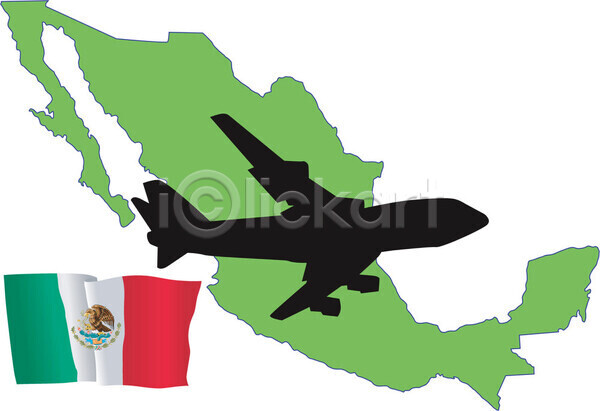 EPS 실루엣 일러스트 해외이미지 깃발 멕시코 비행기 심볼 여행 전국 지도 항해 해외202004