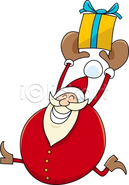 유머 남자 노년 노인남자한명만 한명 EPS 일러스트 해외이미지 겨울 달리기 들기 디자인 마스코트 산타클로스 선물상자 웃음 캐릭터 크리스마스 크리스마스선물 해외202004
