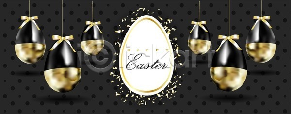 고급 우아함 축하 행복 화려 3D EPS 일러스트 해외이미지 검은색 계란 고립 그래픽 디자인 라벨 레이아웃 레터링 배너 백그라운드 봄 부활절 상품권 선물 소원 신용카드 웹 유행 인사 장식 제의 초대 축제 캘리그라피 컨셉 텍스트 포스터 프레임 해외202004 해외일러스트 현실 황금 휴가