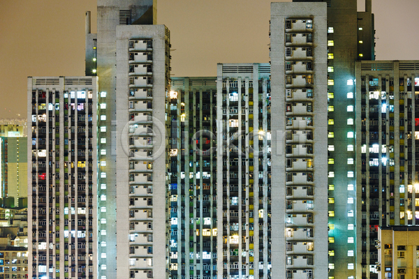 사람없음 JPG 포토 해외이미지 건물 고층빌딩 대도시 도시풍경 아파트 야경 야외 해외202004