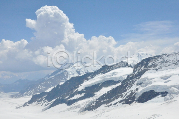사람없음 JPG 포토 해외이미지 겨울 겨울풍경 구름(자연) 설산 스위스 야외 자연 주간 하늘 해외202004