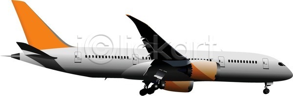 EPS 실루엣 일러스트 해외이미지 가로 공항 교통시설 날개(비행) 마무리 모션 바퀴 방향 비행기 빛 상업 승객 여행 이륙 착륙 하늘 해외202004 해외일러스트 활주로