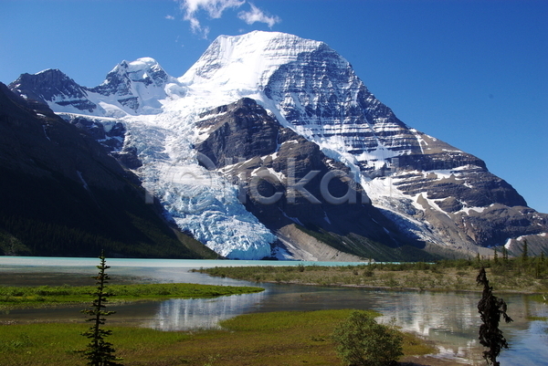 사람없음 JPG 포토 해외이미지 로키산맥 빙하 산 자연 절정 캐나다 해외202004 호수 황무지