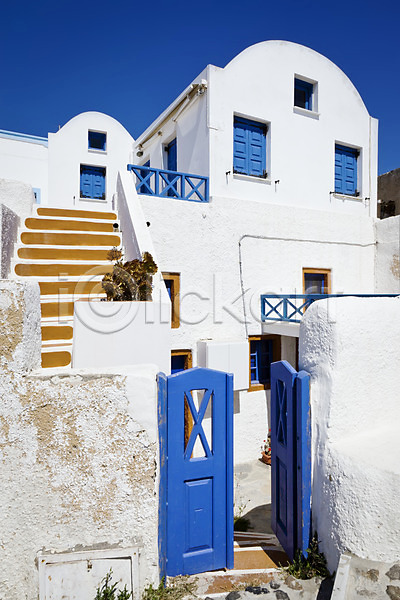사람없음 JPG 포토 해외이미지 그리스 도시 산토리니 여름(계절) 여행 유럽 자연 주택 파란색 풍경(경치) 해외202004 휴양지 흰색