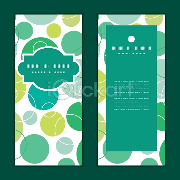 사람없음 EPS 일러스트 해외이미지 디자인 물방울무늬 배너 세트 스타일 원형 초록색 패턴 프레임 해외202004