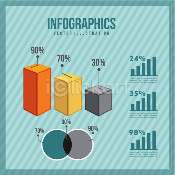 사람없음 EPS 일러스트 해외이미지 그래프 디자인 비즈니스 인포그래픽 정보 통계 파란색 해외202004