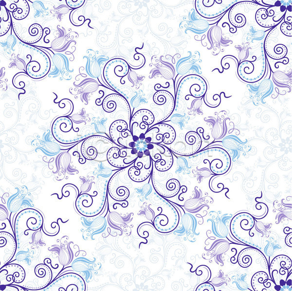 화려 사람없음 EPS 일러스트 해외이미지 꽃 대칭 디자인 라인아트 만다라 백그라운드 보라색 추상 패턴 패턴백그라운드 해외202004
