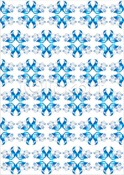 EPS 일러스트 해외이미지 견본 그래픽 그림 꽃 꽃무늬 백그라운드 우아 장식 종이 직물 파란색 패턴 해외202004