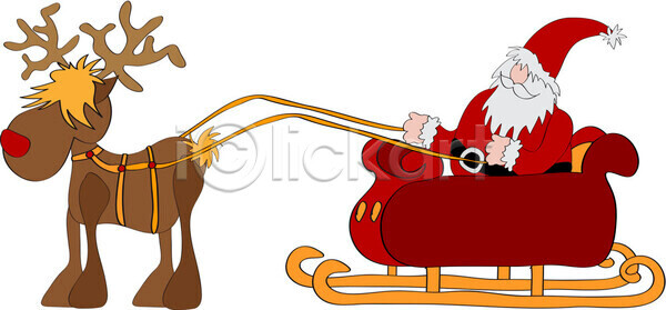 사랑 행복 EPS 일러스트 해외이미지 12월 가족 겨울 만화 산타클로스 순록 썰매 아빠 크리스마스 클라우스 파티 해외202004 해외일러스트 휴가
