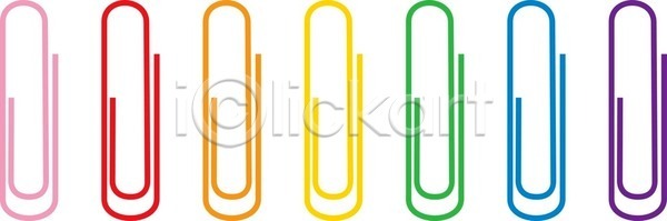 변화 EPS 일러스트 해외이미지 강렬 고정 노란색 무지개 문구용품 백그라운드 분홍색 빨간색 사무실 여러개 오렌지 잠금 종이 집게 초록색 컬러풀 클립 파란색 플랫 해외202004 해외일러스트 혼합 흰색