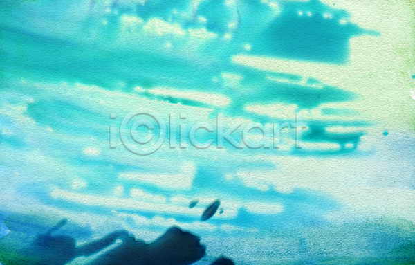 사람없음 JPG 포토 해외이미지 그림 물감 백그라운드 붓터치 수채화(물감) 질감 추상 파란색 해외202004